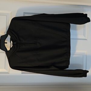 Billabong Wind Down Cropped Half-Zip Windbreaker Jacket Black XL